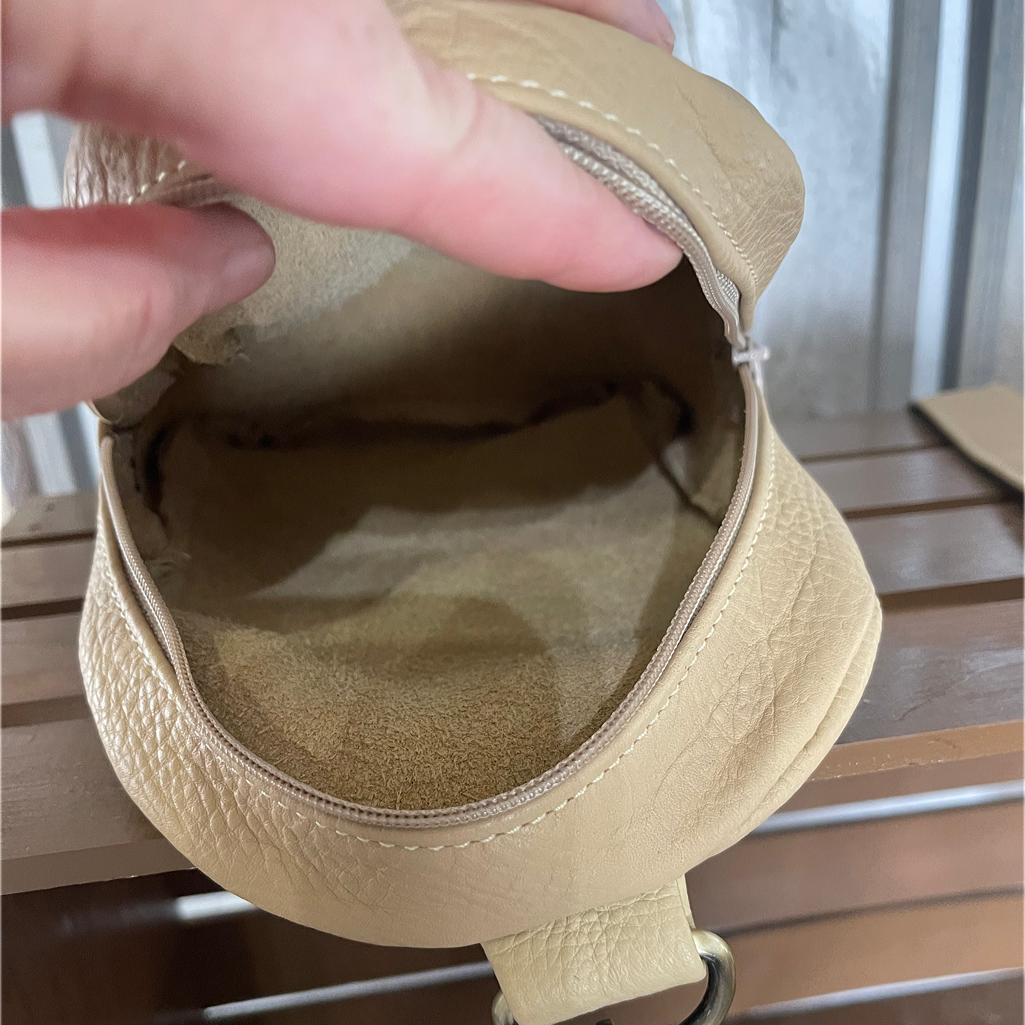 Blondie 2 Gold Acid Wash Sling Bag/Cross Body Purse/Handmade Leather Bag