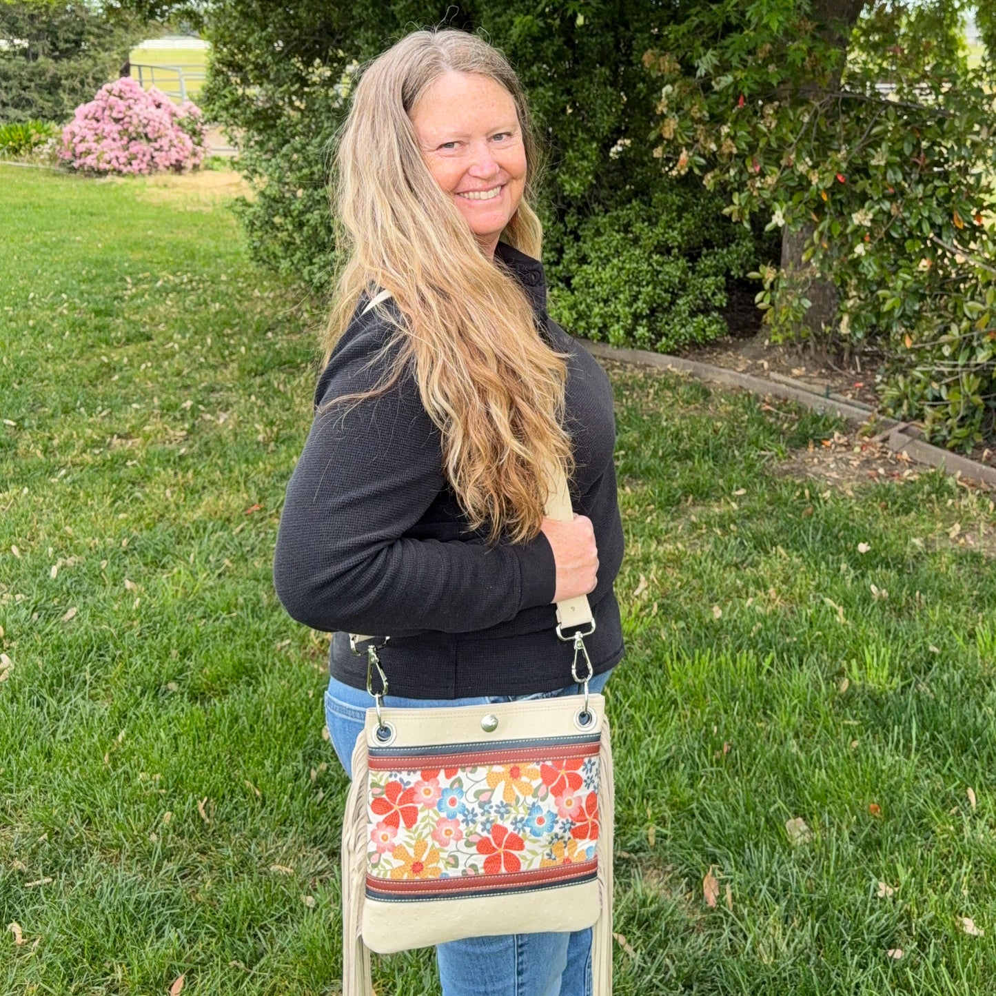 Gypsy Spring Floral with Fringe