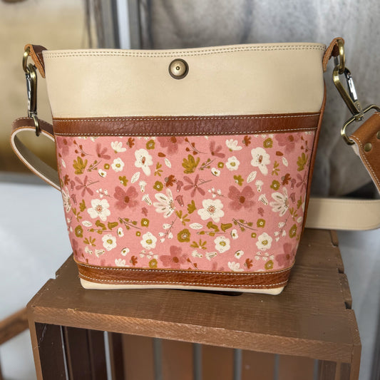 Sage Blush Wildflowers Shoulder Bag/Cross Body Bag