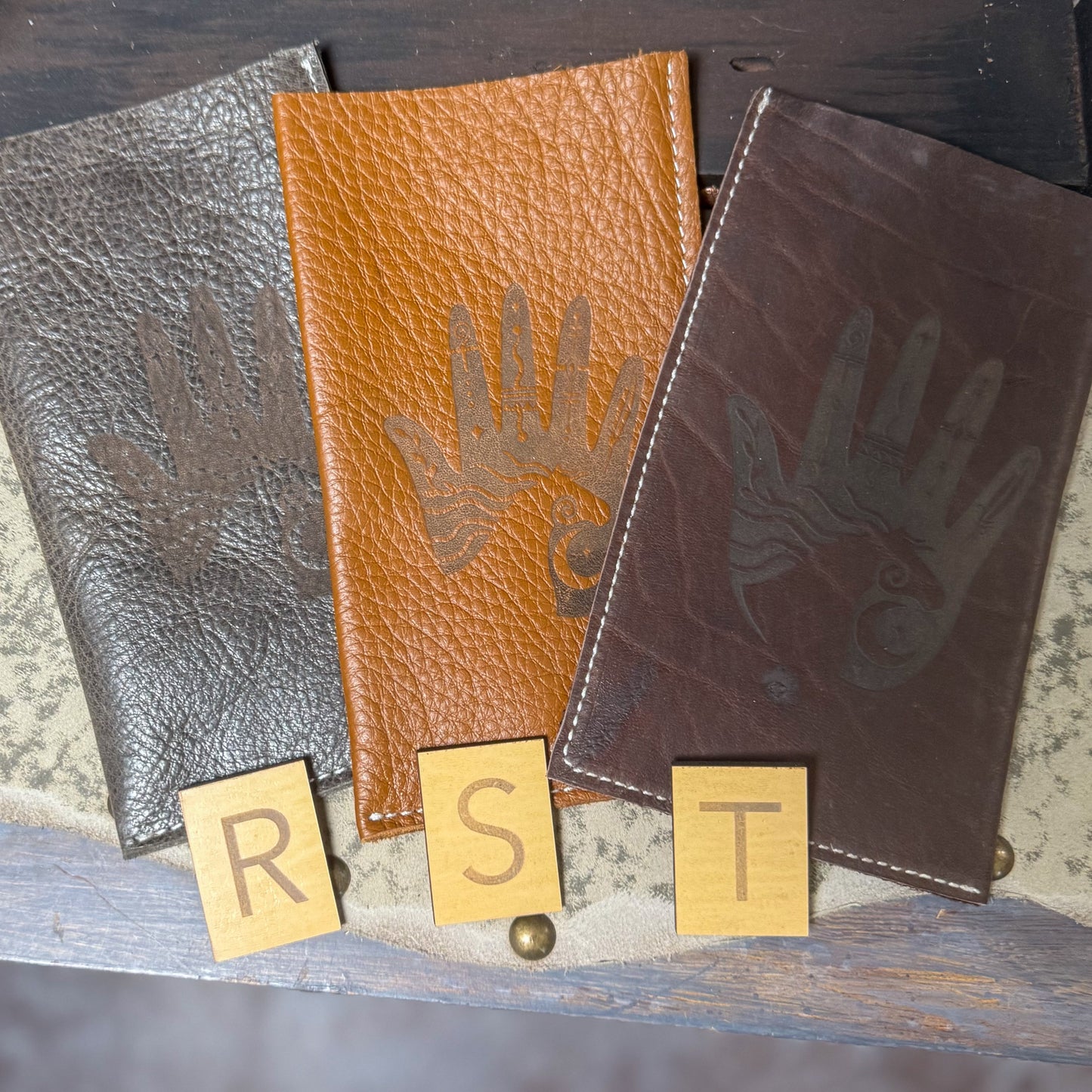 Logo Leather Glasses/Sunglasses Case