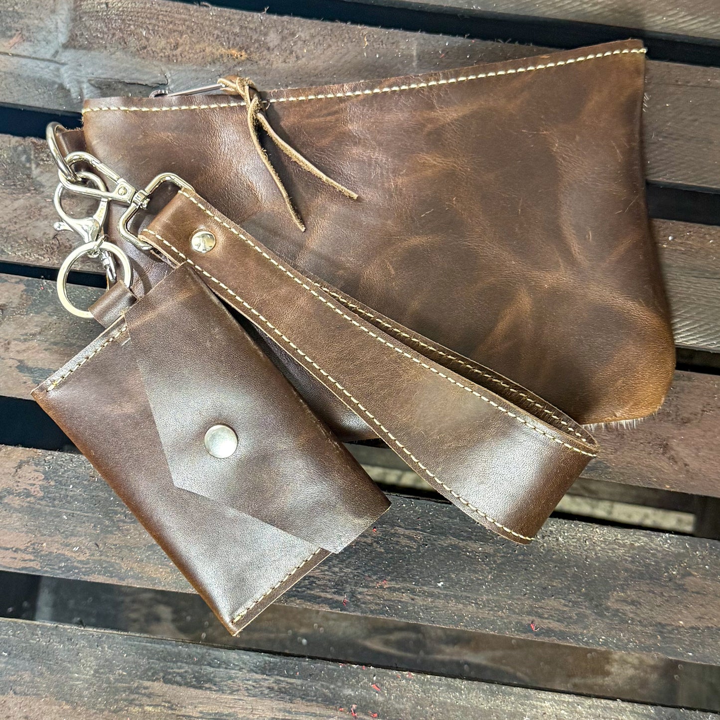 Wristlet Roan Hair on Hide with A Story to Tell