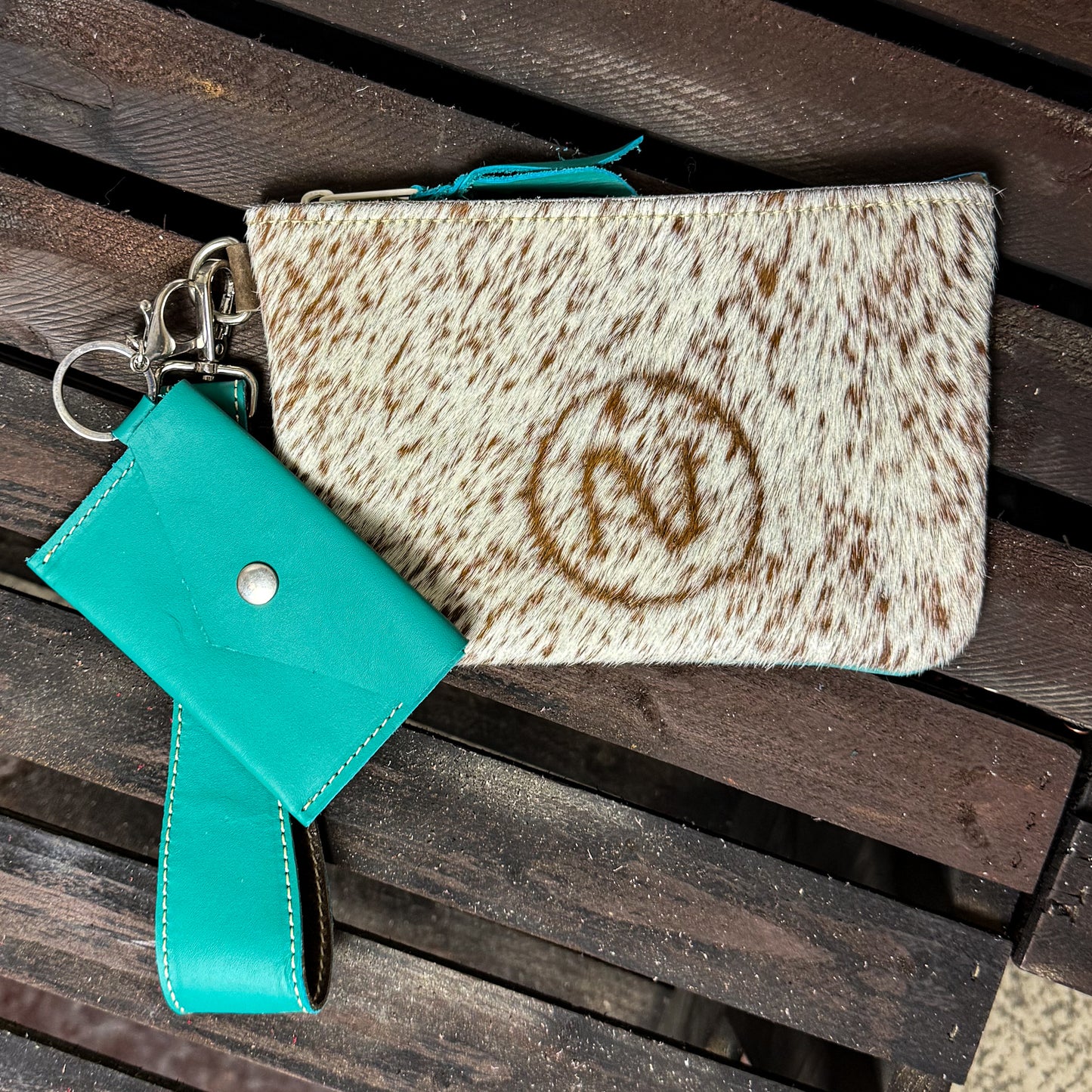 Wristlet Roan Hair on Hide with "N" Brand
