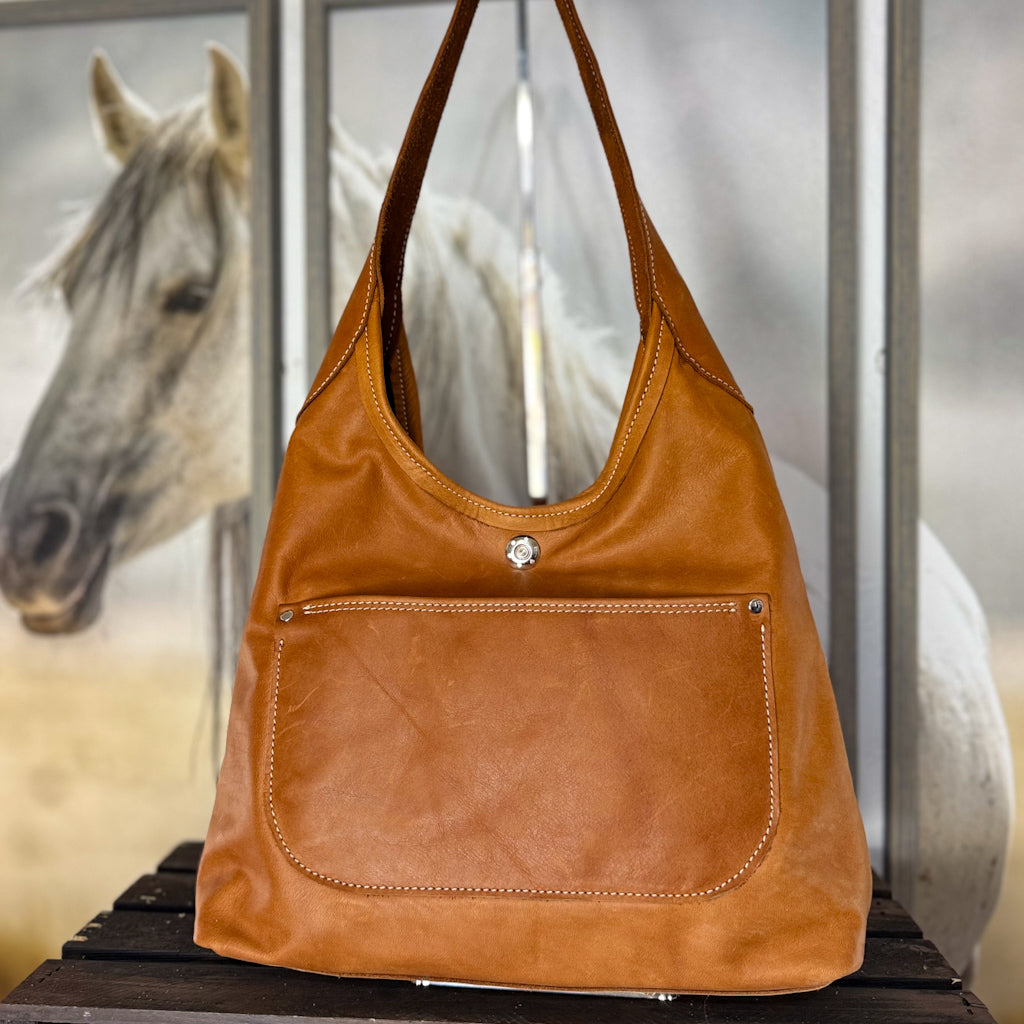 Hobo Bag with New Stillwater Tan Wool