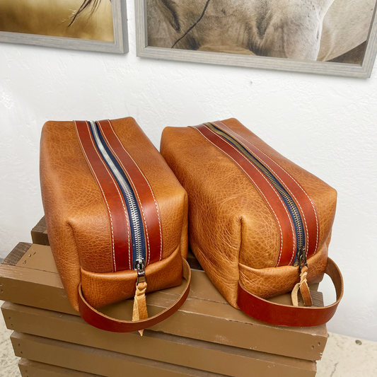 Leather Dopp Kit/Shaving Bag