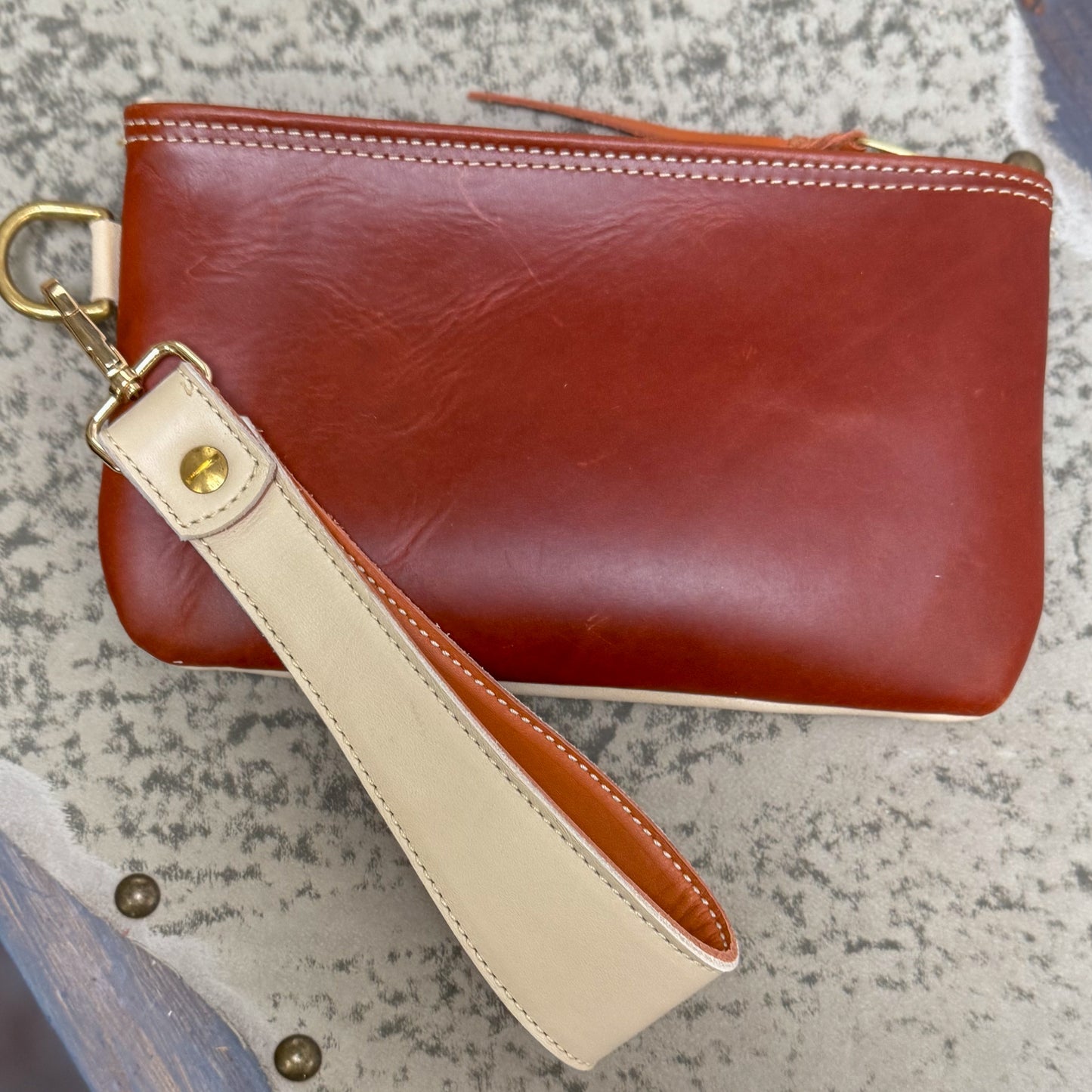 Wristlet/Small Bag Organizer with Wildflowers