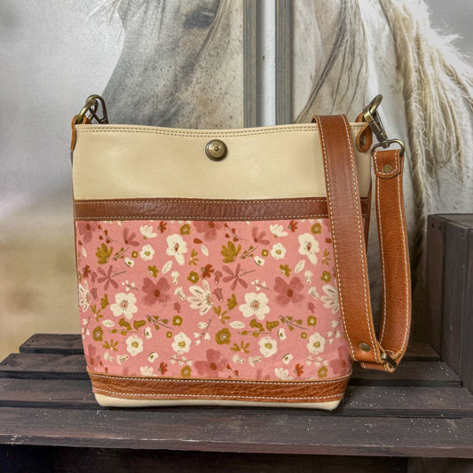 Sage Blush Wildflowers Shoulder Bag/Cross Body Bag