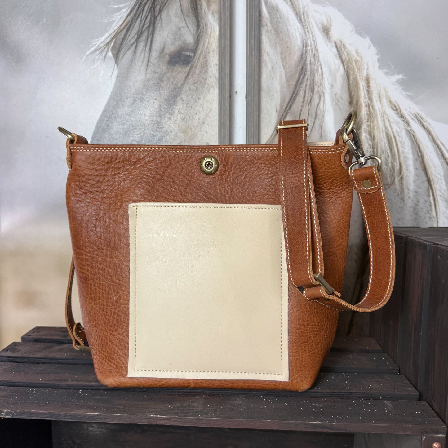 Sage Blush Wildflowers Shoulder Bag/Cross Body Bag