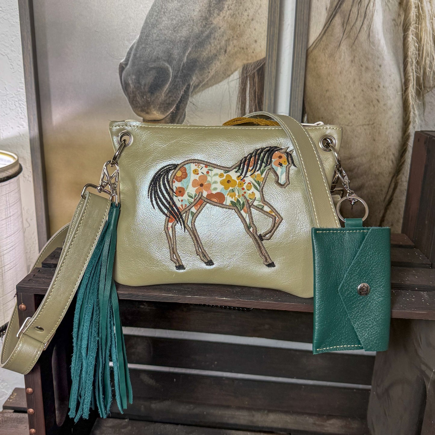Floral Horse Cross Body Set