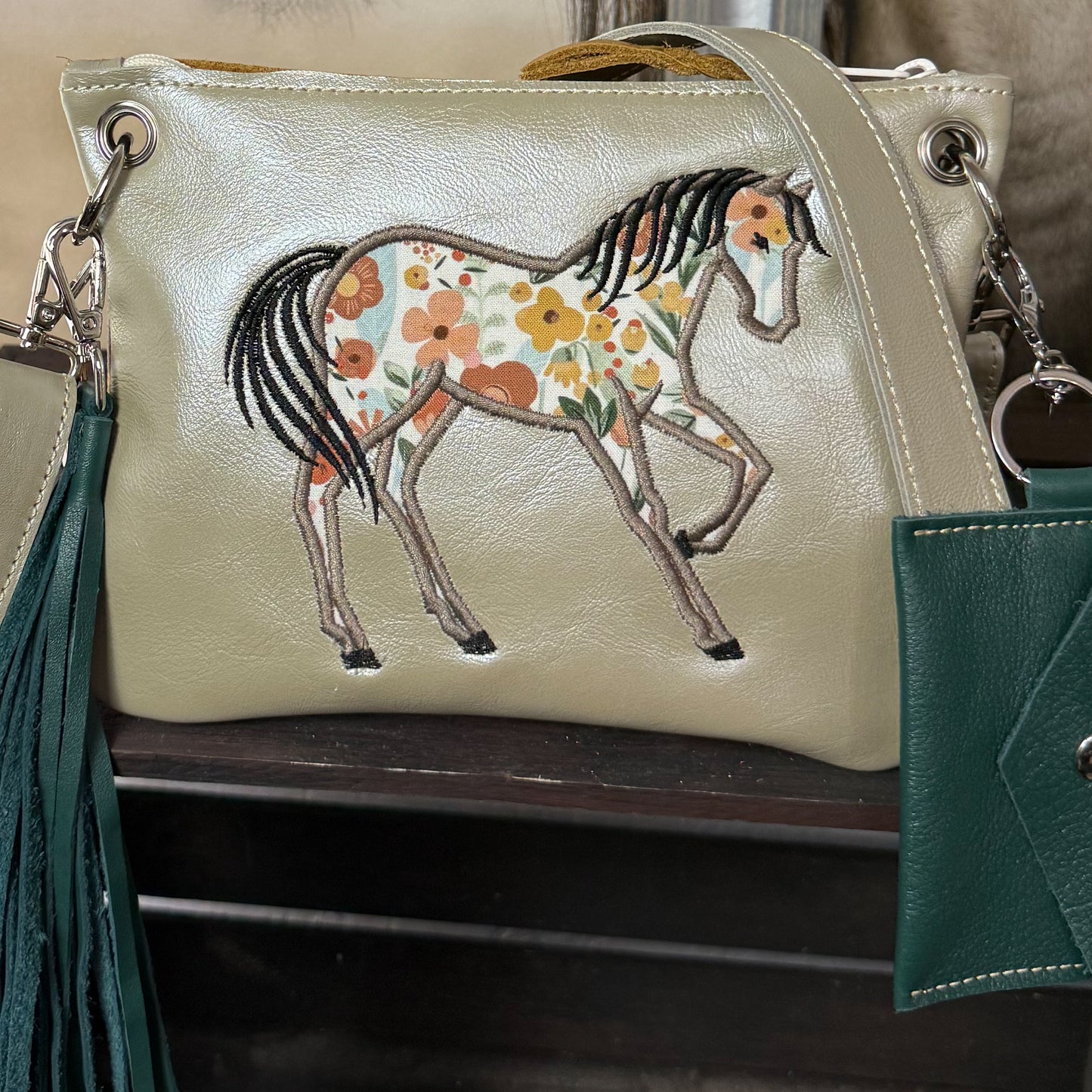 Floral Horse Cross Body Set