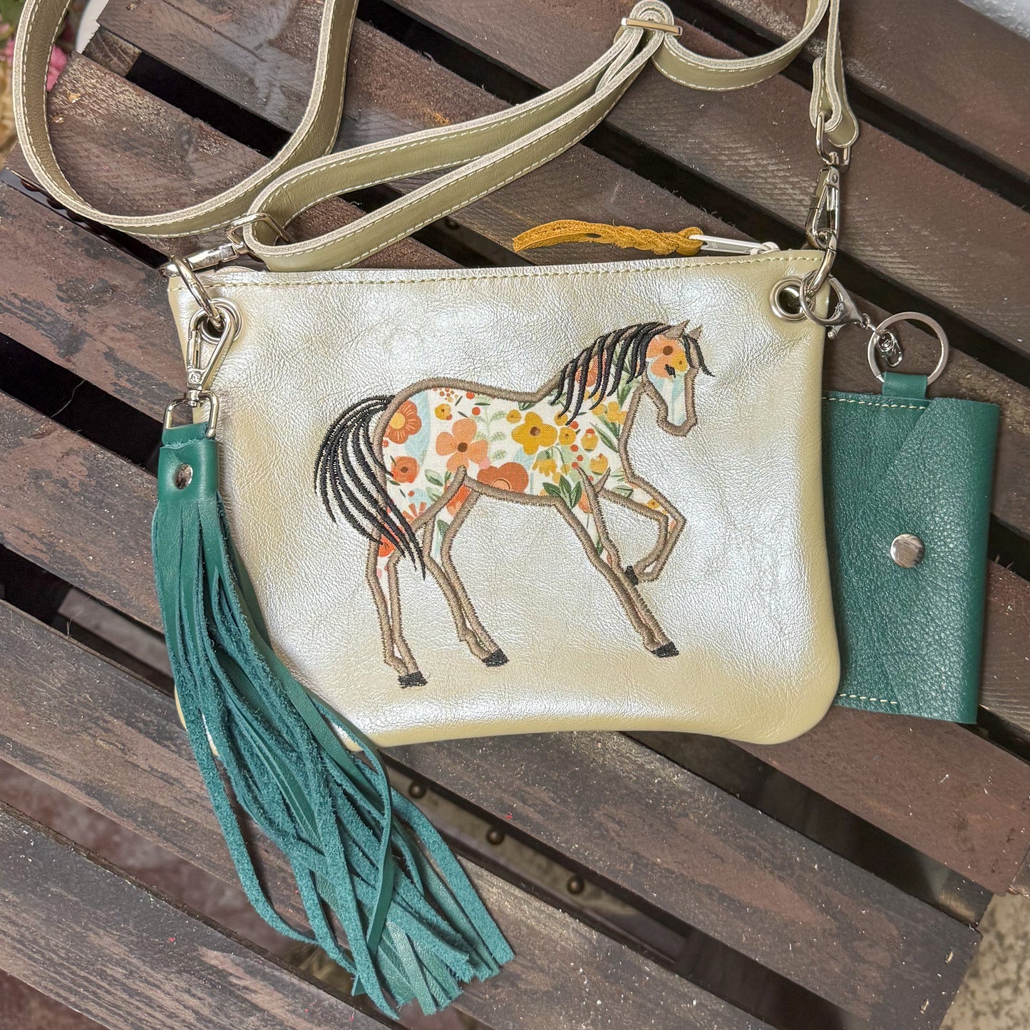 Floral Horse Cross Body Set