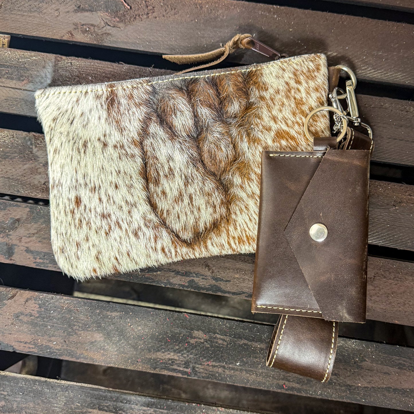 Wristlet Roan Hair on Hide with A Story to Tell